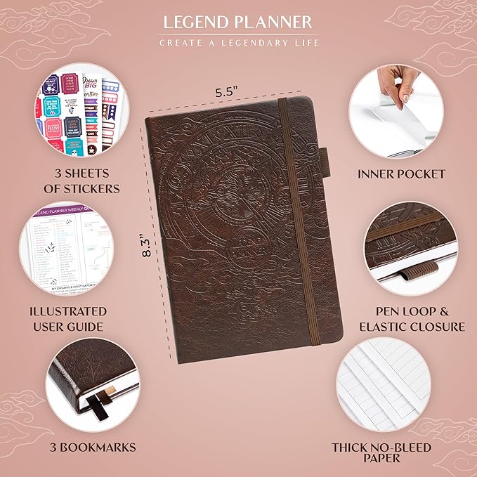 Legend Planner – Weekly & Monthly Life Planner to Hit Your Goals & Live - Image 2