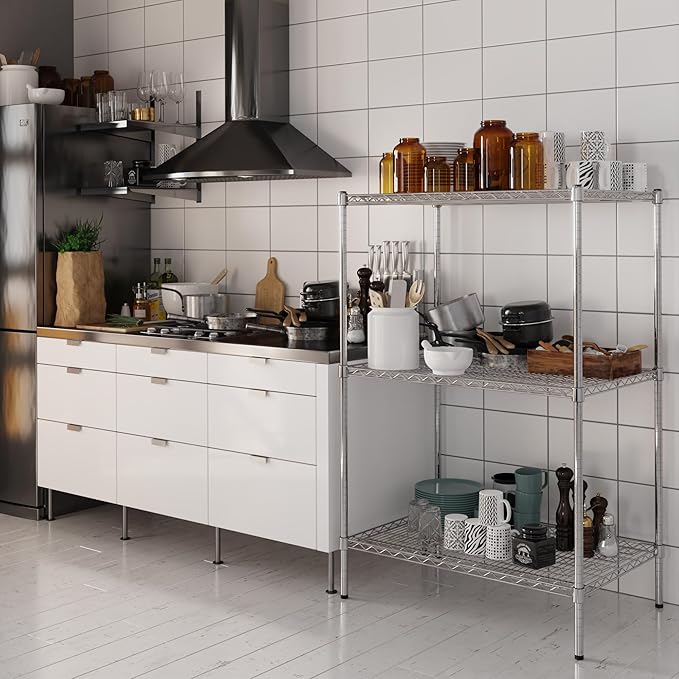 Regal Altair 24" Deep x 36" Wide x 54" Height Wire Shelving Kit | 3-Tier | NSF - Image 2