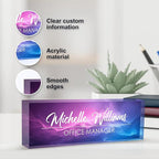 Personalized Name Plate for Desks, Custom Desk Name Plates, Acrylic Name Plate - Image 3