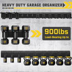 64" garage wall tool organizer, 900 lbs heavy, close-up detail