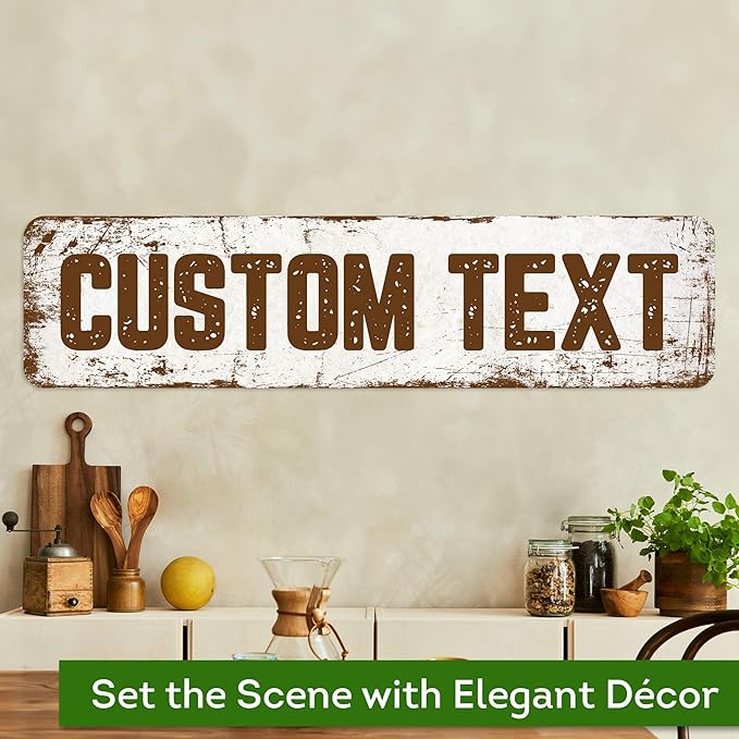 Custom Sign, Custom Street Sign, 11 Font Colors, 13 Font Styles, 4 Hole Options - Image 4