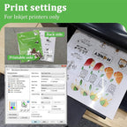 MECOLOUR Clear Sticker Paper for Inkjet Printer -95% Transparent 8.5x11 Inch - Image 4