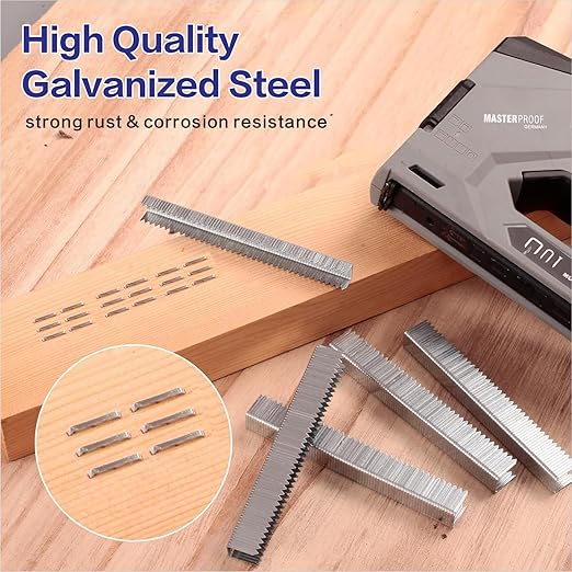 HW HAMWOO 20 Guage Galvanized T/50 Staples, 5 Sizes Assorted Size Project Pack - Image 3