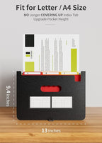 ABC life 26 Pockets Expanding File Folder, Letter A4 Accordion File Organizer - Image 3