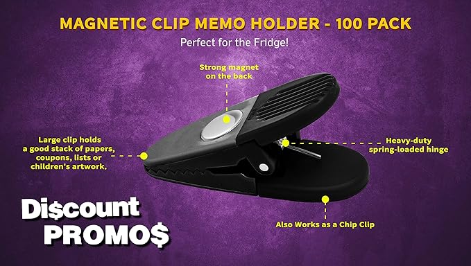 100 Magnetic Memo Holders Set - Image 3