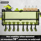 KAFAHOM Power Tool Organizer，Large 8 Drill Holder Wall Mount - Image 3