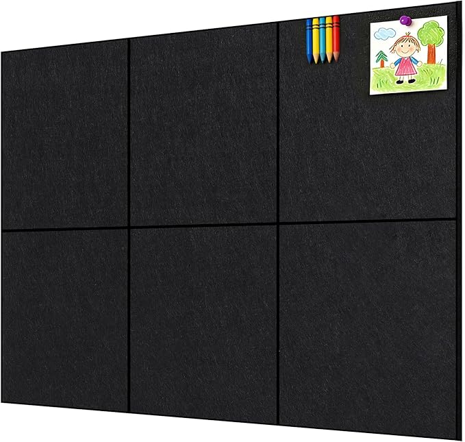 Large Cork Board, 6 Pack Felt Wall Tiles - Image 9