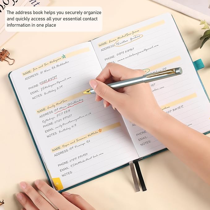 ZXHQ Address Book with Colorful Alphabetical Tabs - Image 8