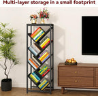 IBUYKE 9 Tier Tree Bookshelf, Floor Standing Wood Bookshelf - Image 4