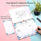 8.5x11 Weekly Planner Notepad Undated To Do List Note pad 52 Weekly Desk Wall - Image 5