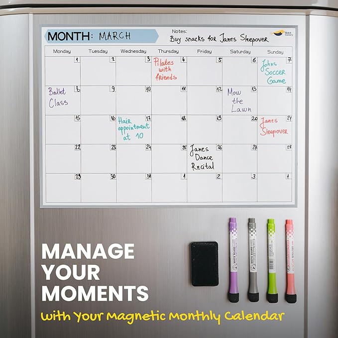 Monthly Magnetic Calendar for Refrigerator - Image 7