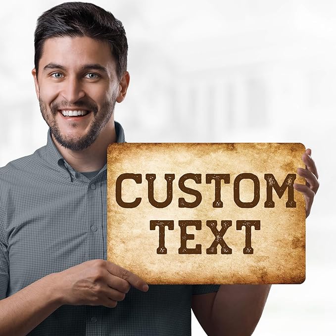 Custom Sign, Custom Street Sign, 11 Font Colors, 13 Font Styles, 4 Hole Options - Image 2