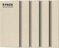 5 Pack Acoustic Panels, Premium Wall Sound Absorbing Panels, Decorative Sound