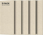 5 Pack Acoustic Panels, Premium Wall Sound Absorbing Panels, Decorative Sound by TO-TH