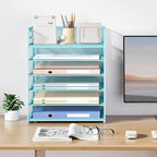 Subekyu 6 Tier Office File Paper Desk Tray Organizer - Image 7