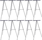 U.S. Art Supply 66" High Boardroom Black Aluminum Flip Chart Easel & by USArtSupply