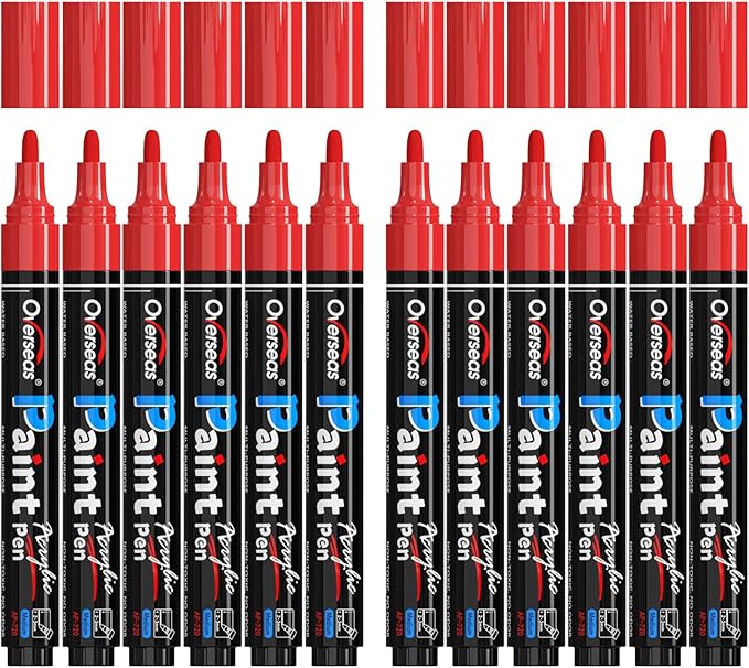 Overseas Red Paint Pens Paint Markers by Overseas