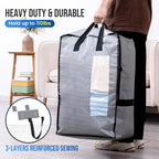 TAILI 2 Pack Gray Moving Bags w/Adjustable Backpack Straps, Moving Supplies - Image 5