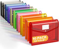 Deli 10 Pack Plastic Expanding File Folder, Folders by delioffice