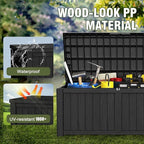 Yardgrace Extra-Large 150 Gallon Outdoor Chest Storage Waterproof - Image 6