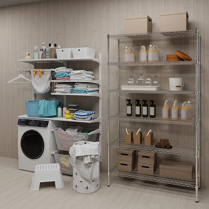 Regal Altair 18" Deep x 48" Wide x 74" Height Wire Shelving Kit | 6-Tier | NSF - Image 2