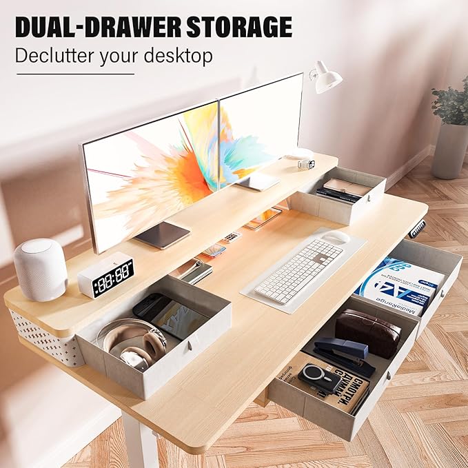 Kingant 40 x 24 Inch Electric Standing Desk - Image 4