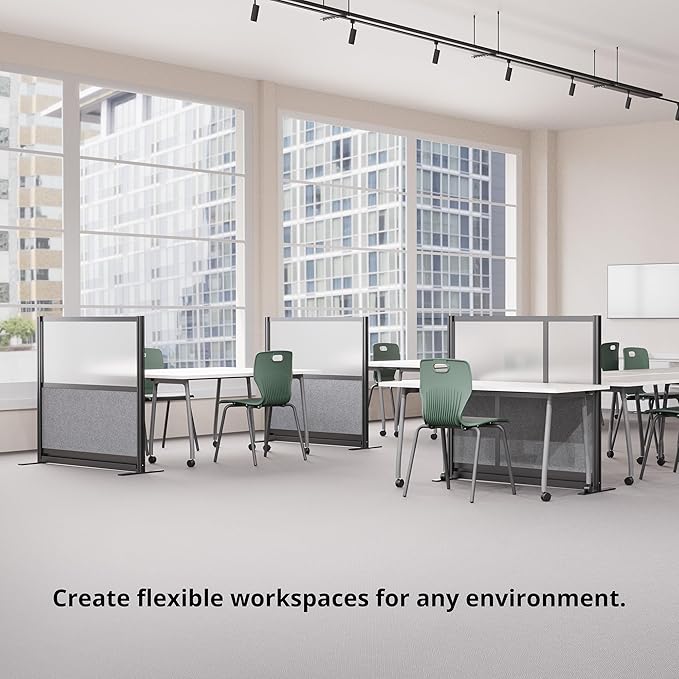 Stand Up Desk Store Workflow Modular Wall | 70'' x 70'' Wall | Expandable - Image 2