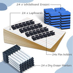 24 Pack Dry Erase Boards, Education Teacher Classroom, Mini Portable Learning - Image 5