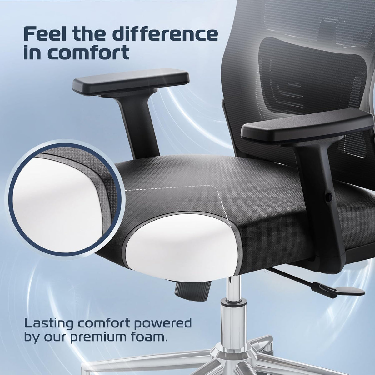 ergonomic office chair comfy [#1 in tests], package contents