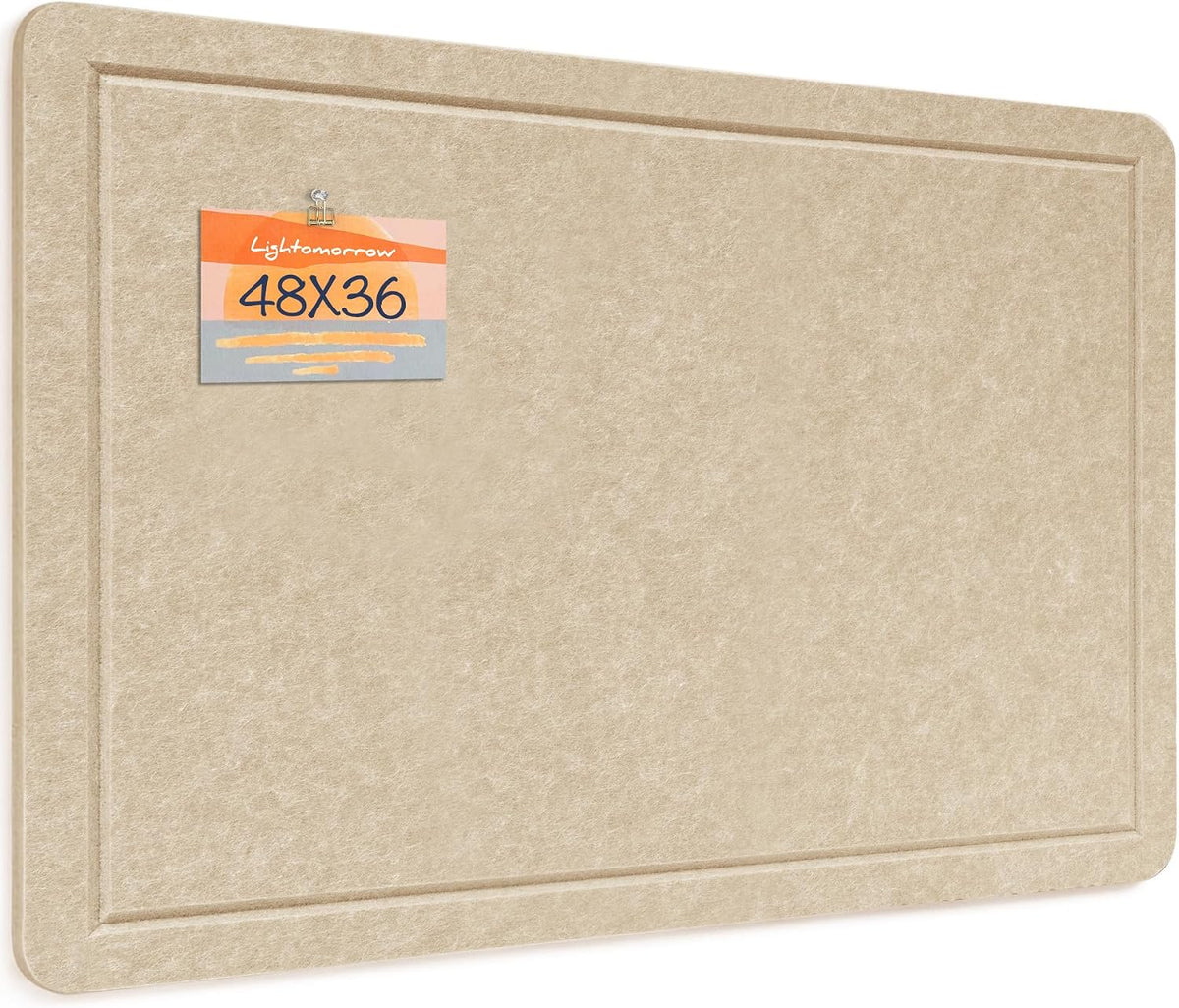 Felt Bulletin Board 48x36 inches, Decorative Pin Board for Home & Office