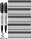 Thenshop 100 Pack Black Permanent Markers Bulk by Thenshop
