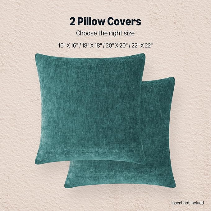 Amazon Basics Chenille Throw Pillow Covers, Home Decor Cushion Cover - Image 6