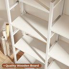SUPERJARE Triple 6 Tier Bookshelf, Bookcase - Image 5