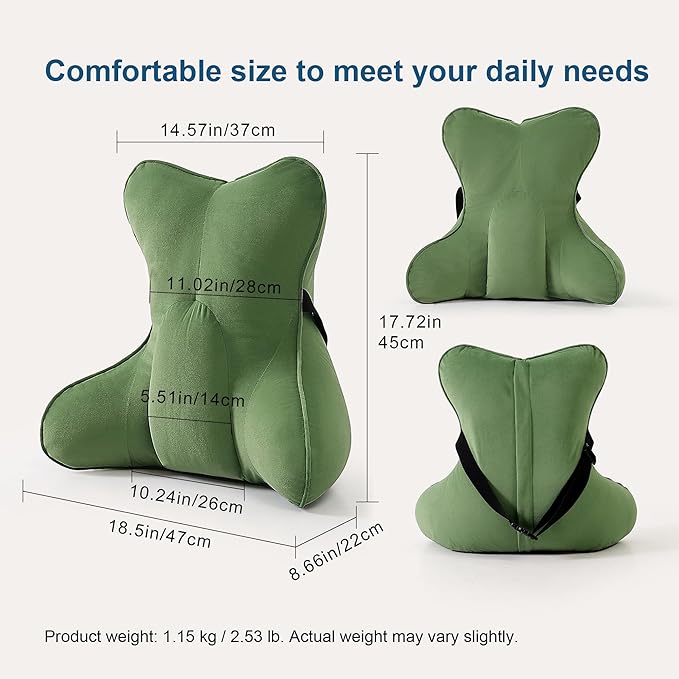 Ailuteie Lumbar Support Pillow for Lower Back Pain Relief – Multi-Functional - Image 2