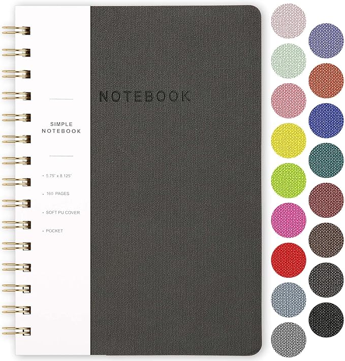 Spiral Notebook-5.75" x 8.125" College Ruled Journal by Oneirom