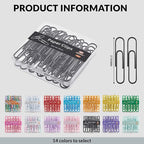NEEWAY Colorful Large Paper Clips, 2 Inch Jumbo Paper Clips, 3 Pack of 50 - Image 2