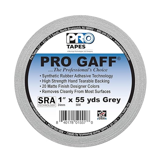 1" Width ProTapes Pro Gaff Premium Matte Cloth Gaffer's Tape - Image 2