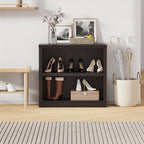 blini 2-Shelf Bookcase Wooden Bookshelves 33in Wide Floor Standing Display - Image 7