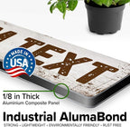 Custom Sign, Custom Street Sign, 11 Font Colors, 13 Font Styles, 4 Hole Options - Image 3