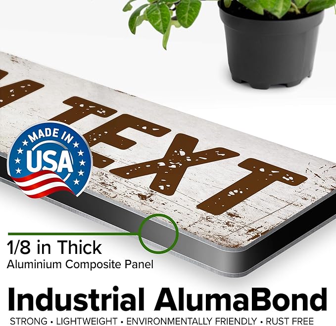 Custom Sign, Custom Street Sign, 11 Font Colors, 13 Font Styles, 4 Hole Options - Image 3