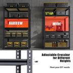 storage shelves heavy duty, garage shelving units, 2400lbs on a desk or shelf