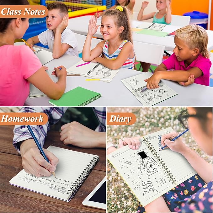 Leelosp 12 Pack Small Spiral Notebook 5 x 7 Inch Lined College Ruled Spiral - Image 7