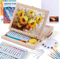 portable wooden tabletop art easel set with 24, main product view