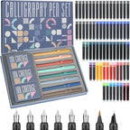 GC QUILL Calligraphy Pen Set 74pcs- 8 Calligraphy Fountain Pens by GC+QUILL