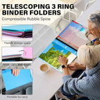 WOT I Telescoping Project Organizer 2-Pack, Refillable Binder - Image 2