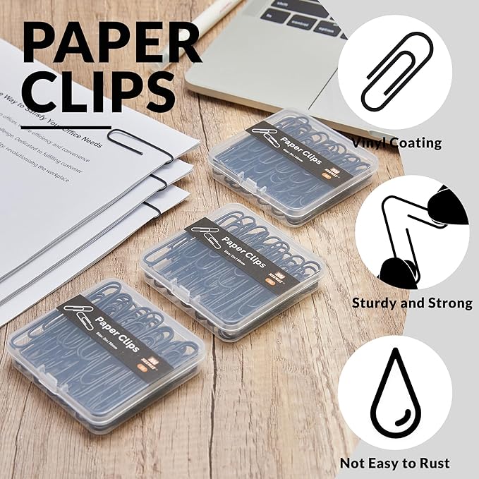 NEEWAY Colorful Large Paper Clips, 2 Inch Jumbo Paper Clips, 3 Pack of 50 - Image 4