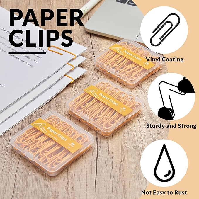 NEEWAY Colorful Large Paper Clips, 2 Inch Jumbo Paper Clips, 3 Pack of 50 - Image 4