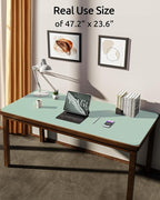 YSAGi Leather Desk Protector, Office Mat, Large Mouse Mat, Non-Slip PU Leather - Image 3