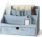Rebee Vision Pine Wooden Mail Organizer by REBEEVISION