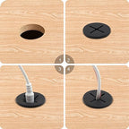 Desk Grommet, 1 Inch Flexible Rubber Grommets, Silicone Cable Cord Grommet Wire - Image 4